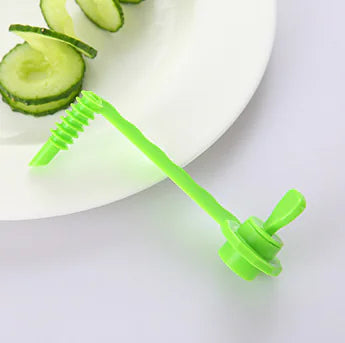 Creative Vegetable Roll Flower Vase and Manual Slicer