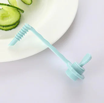 Creative Vegetable Roll Flower Vase and Manual Slicer